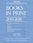 Books in Print - 7 Volume Set, 2015/16 By RR Bowker (Editor) Cover Image