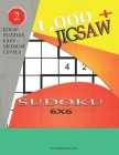 1,000 + sudoku jigsaw 6x6: Logic puzzles easy - medium levels By Basford Holmes Cover Image