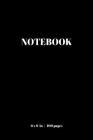 Notebook: 120+ Sheet 9 x 6 inches for Notes, Memo, Plan, Gift for Boys, Girls, Man, Woman, Children on Matte Black Cover By Adele Notebooks Cover Image