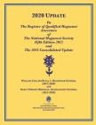2020 UPDATE To The Register of Qualified Huguenot Ancestors of The National Huguenot Society Fifth Edition 2012 and The 2016 Consolidated Update Cover Image