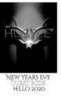 Hustle blank themed New Years Eve guest book hello 2020 Cover Image