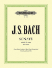 Sonata in G Minor Bwv 1030b F. Oboe (Flute) and Harpsichord (Vdg./Cello Ad Lib.): First Edition (Edition Peters) Cover Image