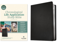 NLT Chronological Life Application Study Bible, Second Edition (Leatherlike, Ebony Leaf) Cover Image