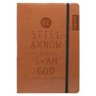 Christian Art Gifts Tan Faux Leather Journal, Be Still and Know - Psalm 46:10, Flexcover Inspirational Notebook W/Elastic Closure 160 Lined Pages W/Sc By Christian Art Gifts (Created by) Cover Image