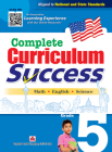 Complete Curriculum Success Grade 5 - Learning Workbook for Fifth Grade Students - English, Math and Science Activities Children Book By Ltd Popular Book Company (Usa) (Created by) Cover Image