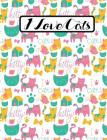 I Love Cats - Cute Kitty Composition Notebook - College Ruled - 55 sheets, 110 pages - 7.44 x 9.69 inches By Journals for Everyone Cover Image