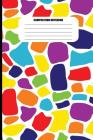 Composition Notebook: Abstract Rocky Shapes in Rainbow Colors (100 Pages, College Ruled) Cover Image