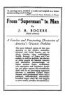 From Superman to Man By J. A. Rogers Cover Image