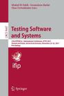 Testing Software and Systems: 27th Ifip Wg 6.1 International Conference, Ictss 2015, Sharjah and Dubai, United Arab Emirates, November 23-25, 2015, Cover Image