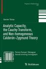 Analytic Capacity, the Cauchy Transform, and Non-Homogeneous Calderón-Zygmund Theory (Progress in Mathematics #307) By Xavier Tolsa Cover Image