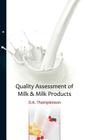 Quality Assessment of Milk & Milk Products Cover Image