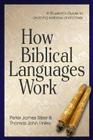 How Biblical Languages Work: A Student's Guide to Learning Hebrew and Greek By Peter James Silzer, Thomas John Finley Cover Image