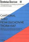 Cantional Albo Piesni Duchowne Thorn 1587 (Symbolae Slavicae #10) By Gunter Kratzel (Editor) Cover Image