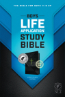 NLT Boys Life Application Study Bible, Tutone (Leatherlike, Neon/Black, Indexed) By Tyndale (Created by) Cover Image