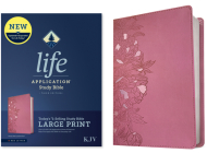 KJV Life Application Study Bible, Third Edition, Large Print (Red Letter, Leatherlike, Peony Pink) By Tyndale (Created by) Cover Image