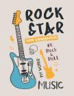 Rock star ner generation: Rock star ner generation on grey cover and Dot Graph Line Sketch pages, Extra large (8.5 x 11) inches, 110 pages, Whit By Magic Lover Cover Image