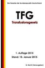 Transfusionsgesetz - TFG By G. Recht Cover Image