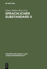 Sprachlicher Substandard II (Konzepte Der Sprach- Und Literaturwissenschaft #44) Cover Image