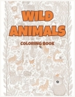 Wild Animals: Large Print Coloring Book for Children and Adults to Relax Cover Image