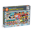 All Aboard! Train Station 64 Piece Search & Find Puzzle By Illustrated By Maria Neradova Mudpuppy (Created by) Cover Image
