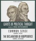 Common Sense and the Declaration of Independence (Giants of Political Thought) Cover Image