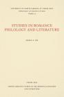 Studies in Romance Philology and Literature (North Carolina Studies in the Romance Languages and Literatu #44) By Mario A. Pei Cover Image