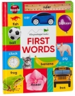 First Words (Large Padded Board Book & Downloadable App!) (Early Learning) By Little Grasshopper Books, Publications International Ltd Cover Image