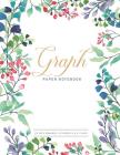 Graph Paper Notebook: Flower Cover - 1/2 inch Square Grid Graph Paper Pages and White Paper - Graphing Paper 8.5 x 11 Inch Cover Image
