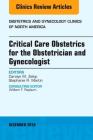 Critical Care Obstetrics for the Obstetrician and Gynecologist, an Issue of Obstetrics and Gynecology Clinics of North America: Volume 43-4 (Clinics: Internal Medicine #43) By Carolyn M. Zelop, Stephanie Martin Cover Image