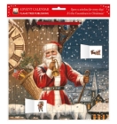 Snowy Santa Claus advent calendar (with stickers) By Flame Tree Studio (Created by) Cover Image