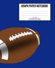 Graph Paper Notebook: Football; 4 Squares Per Inch; 100 Sheets/200 Pages; 8 X 10 By Atkins Avenue Books Cover Image