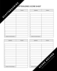 Matthew D. Publishing Scattergories Score Record: Scattergories Game Sheet Keeper for Keep Track of Who's Ahead In Your Favorite Creative Thinking Cat Cover Image
