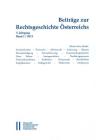 Beitrage Zur Rechtsgeschichte Osterreichs: 5. Jahrgang Ban1/2015 By Thomas Olechowski (Editor) Cover Image