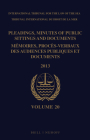 Pleadings, Minutes of Public Sittings and Documents / Mémoires, Procès-Verbaux Des Audiences Publiques Et Documents, Volume 20 By Intl Tribunal for the Law of the Sea (Editor) Cover Image