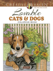 Creative Haven Lovable Cats and Dogs Coloring Book (Creative Haven Coloring Books) Cover Image