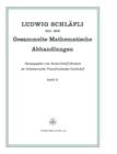 Gesammelte Mathematische Abhandlungen By Ludwig Schläfli Cover Image