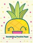 Handwriting Practice Paper: Penmanship Practice Paper Notebook Writing Letters & Words with Dashed Center Line, Handwriting Hooked Learn, Handwrit Cover Image