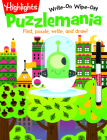 Puzzlemania®: Find, puzzle, write, and draw! (Highlights Write-On Wipe-Off Activity Books) By Highlights (Created by) Cover Image
