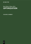 Optimization. Volume 9, Number 1 By No Contributor (Other) Cover Image