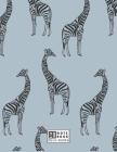 Notebook: Giraffe on green cover and Dot Graph Line Sketch pages, Extra large (8.5 x 11) inches, 110 pages, White paper, Sketch, Cover Image