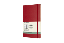 Moleskine 2021 Weekly Planner, 12M, Large, Scarlet Red, Hard Cover (5 x 8.25) By Moleskine Cover Image