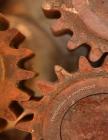 imagination is everything: 8.5x11 college ruled notebook: victorian steampunk rusty gears industry art science Cover Image