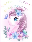 cute girl unicorn: girly drawings style By John Lace Fox Cover Image