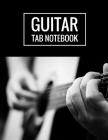 Guitar Tab Notebook: 6 String Guitar Tablature Music Manuscript Paper Staff, 110 Pages, 8.5x11 A4 By Guitar Essentials Cover Image