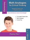 Math Analogies for Critical Thinking: Prepare for School and College Ability Tests By Gifted and Talented Test Cover Image