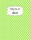 Sketch Book: Checkered Sketchbook Scetchpad for Drawing or Doodling Notebook Pad for Creative Artists Lime Green White By Avenue J. Artist Series Cover Image