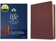 KJV Life Application Study Bible, Third Edition, Large Print (Genuine Leather, Burgundy, Red Letter) Cover Image