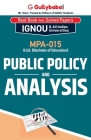 MPA-015 Public Policy and Analysis By Sandeep Bhandari Cover Image