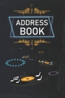 Address Book for Music Lovers With Cool Design on Each Pages. Space to Write Name, Addresses, Mobile, Birthday, Home, Work, Social Media and Lyrics. M Cover Image