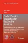 Product-Service Integration for Sustainable Solutions: Proceedings of the 5th Cirp International Conference on Industrial Product-Service Systems, Boc (Lecture Notes in Production Engineering) Cover Image